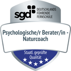 sgd-Badge: Psychologische/r Berater/in - Naturcoach, Staatl. geprüfte Qualität